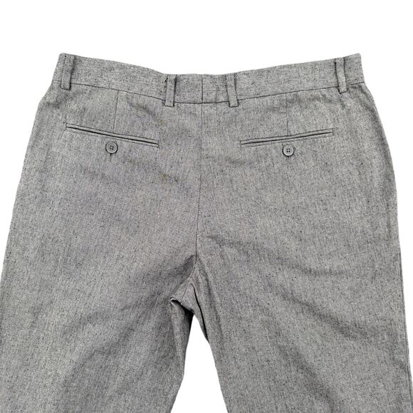 ASOS Gray Dress Pants With Belt Loops Side Pockets Cotton Mens Size 34W 30L - Picture 3 of 9